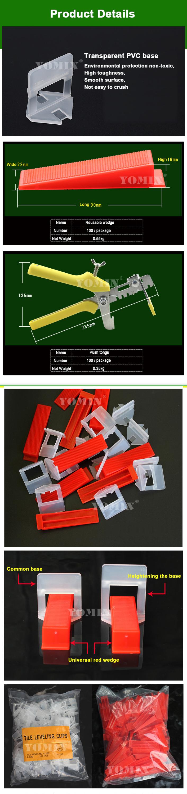 Tile Accessories Floor Tile Leveling Spacer clips Tools Tile Spacer Leveling System