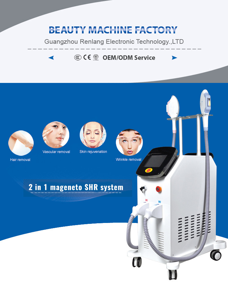 OEM Depilation Laser Shr Ipl Opt Machine E Light Laser Hair Removal Machine