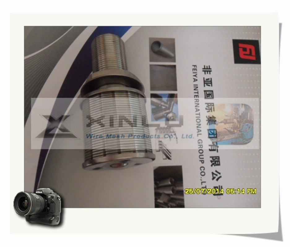 Stainless Steel Water Filter Nozzles Wrapped M24 Threaded 1 Ton Flow Rate
