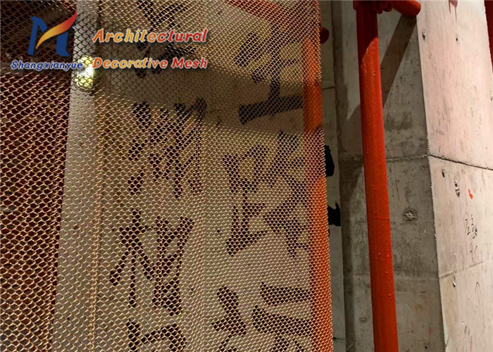 2.0mm Golden 316 Stainless Steel Wire Mesh Restaurant Metal Coil Drapery