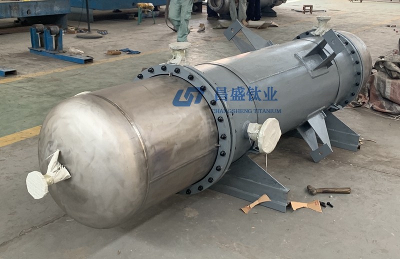 manufacturer gr2 titanium shell and tube heat exchanger for titanium tube bundle