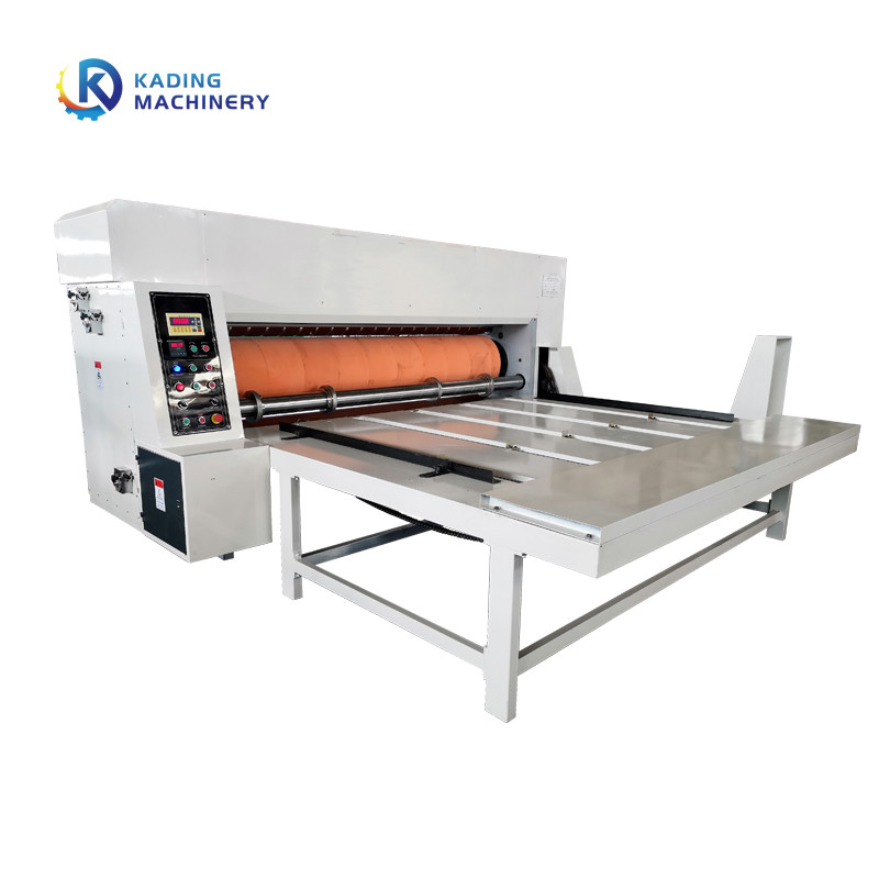 Semi Auto Chain Feeding Carton Box Printing Machine For Corrugated Box