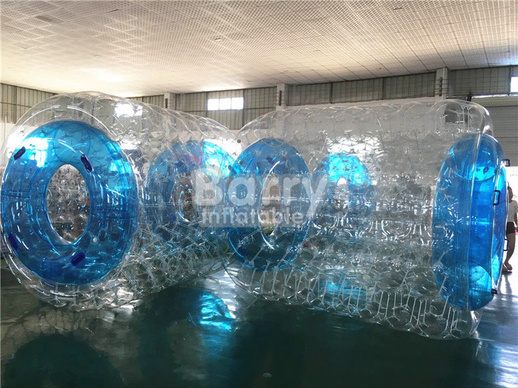 Waterproof Custom Inflatable Pool Toys Blue Water Roller For Kids / Adults