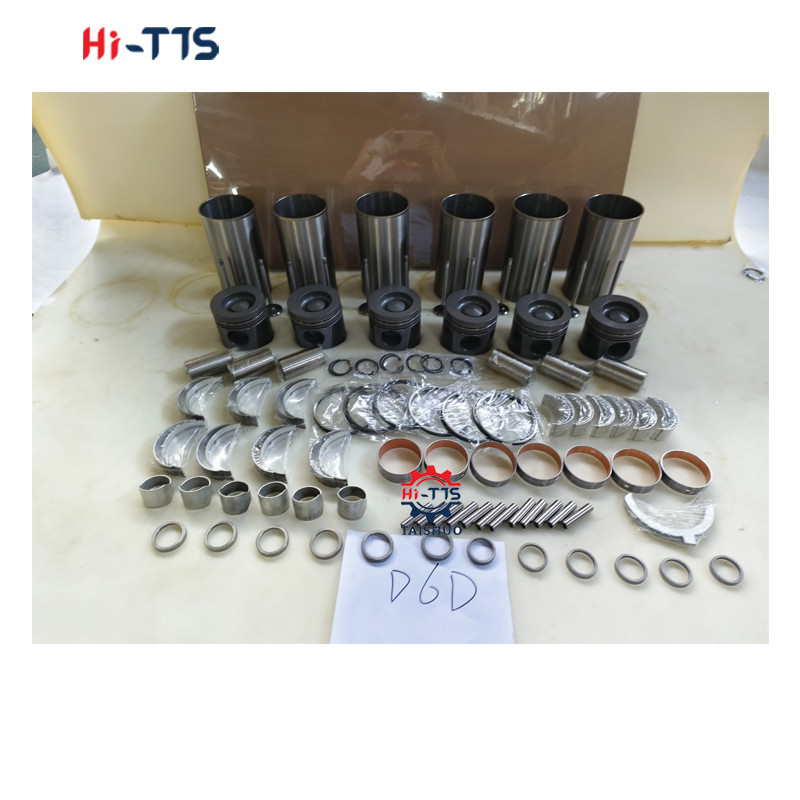 D6D Cylinder Liner Kit 0450-1365 2046-0011 2089-0422 Engine Rebuild Kits For Diesel Engine Parts