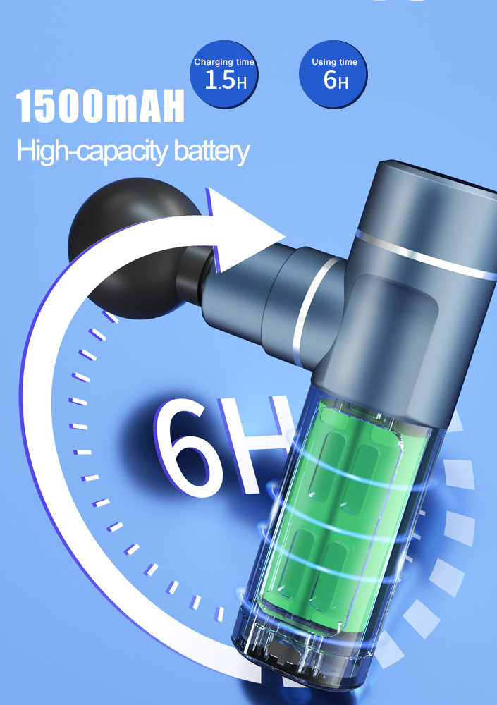 50W 2500mAh 4 Speed Mini Portable Massage Gun