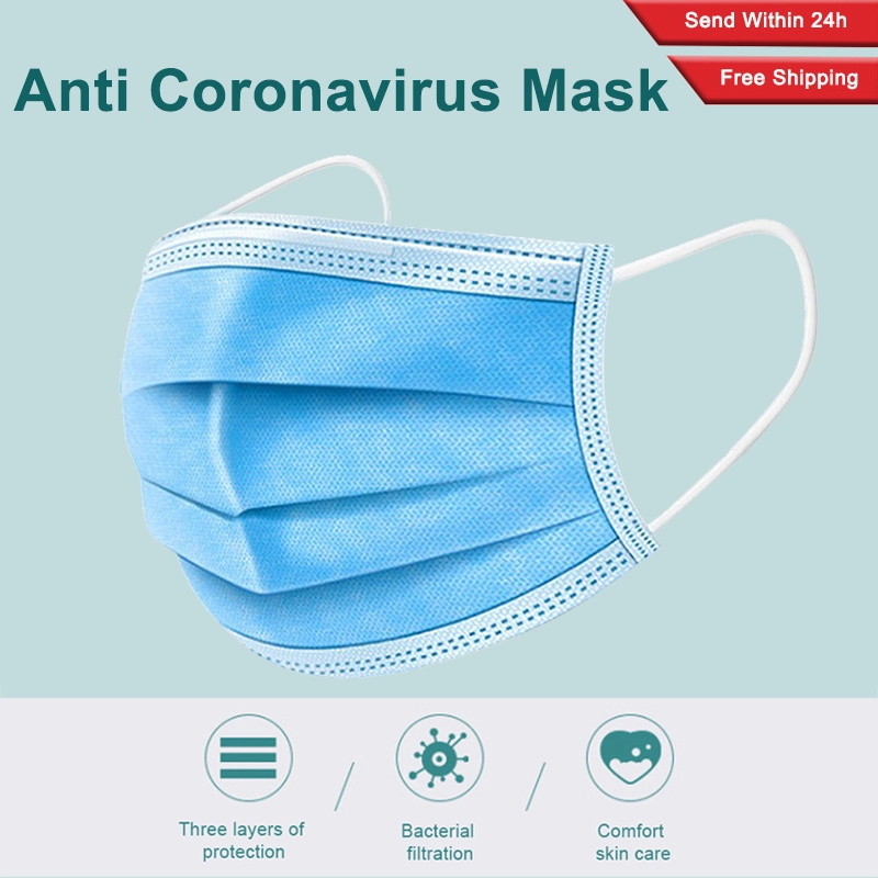 Anti Foaming 3 Layer Face Mask Single Use Durable Low Breathing Resistance