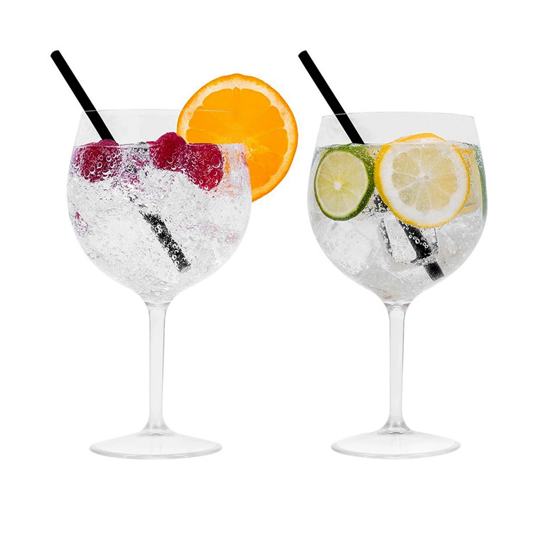 Tanqueray London Dry Copa Gin And Tonic Glasses Curly Longdrink Plastic Alcohol Glasses OEM