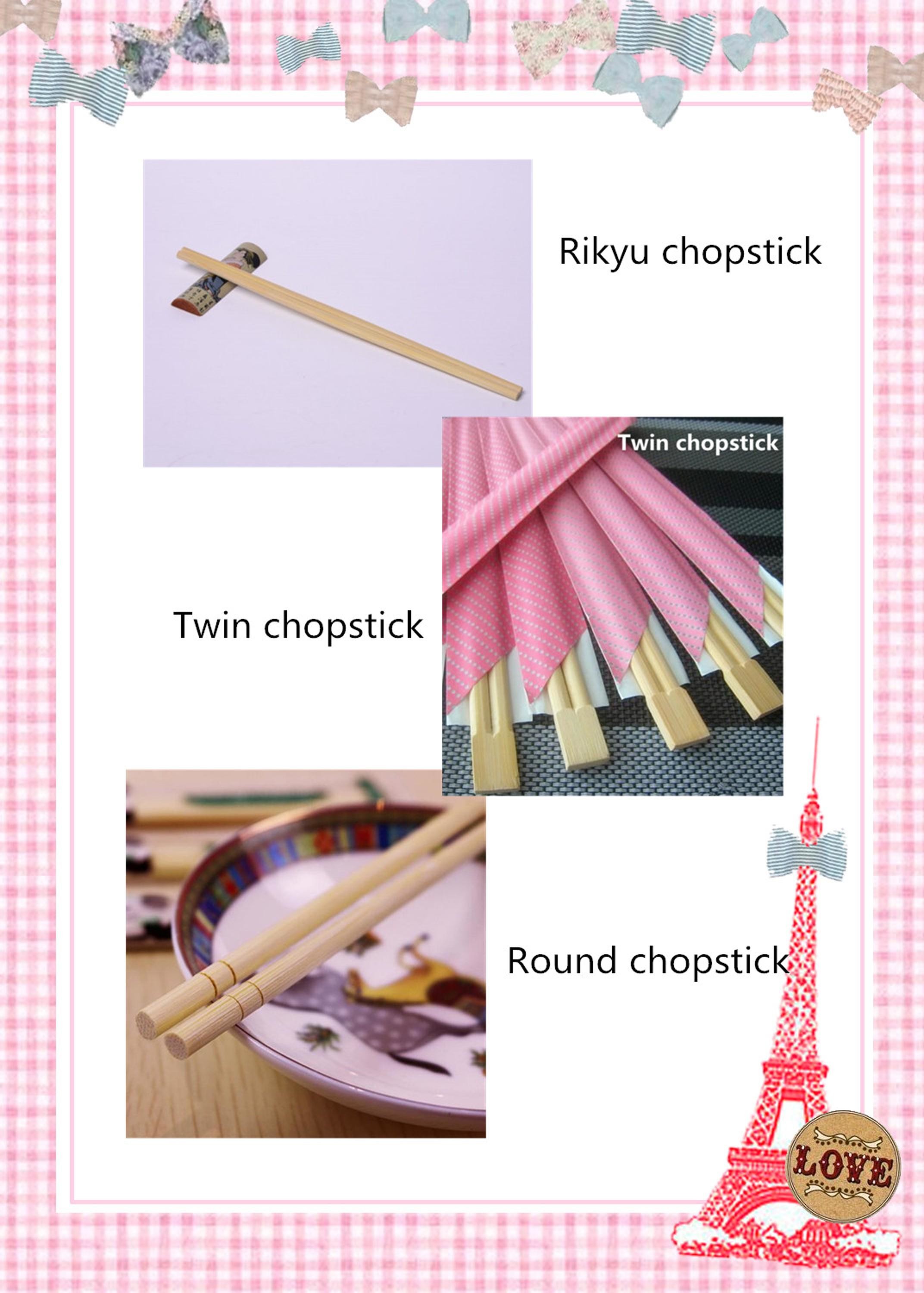 Custom Logo Compostable Reusable Bamboo Chopsticks Disposable Carbonized Dining