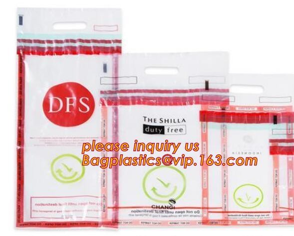 Security plastic bag with adhesive tape for cash, plastic money bag, Security Money Cash Bag For Airport/Bank and police