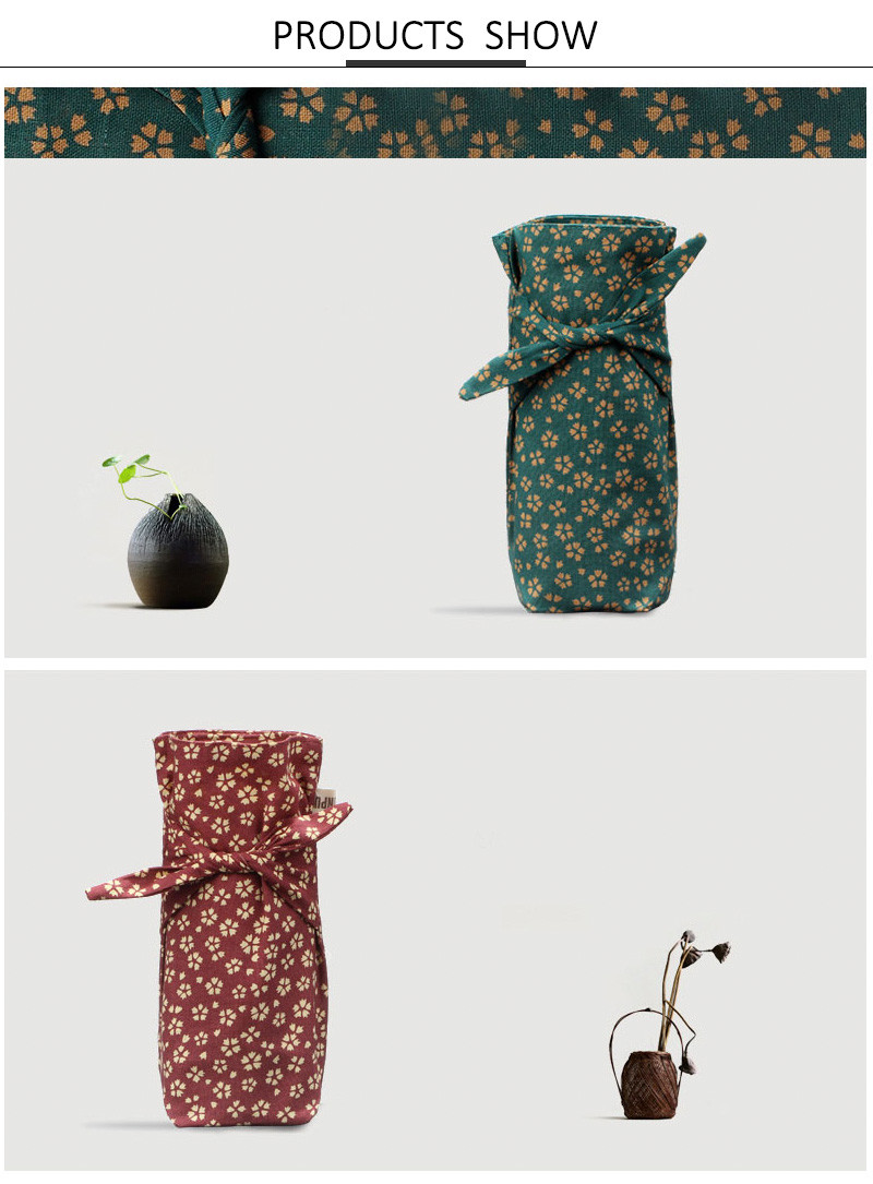 Silk Printing Cloth 80*180mm Wine Bottle Sleeve