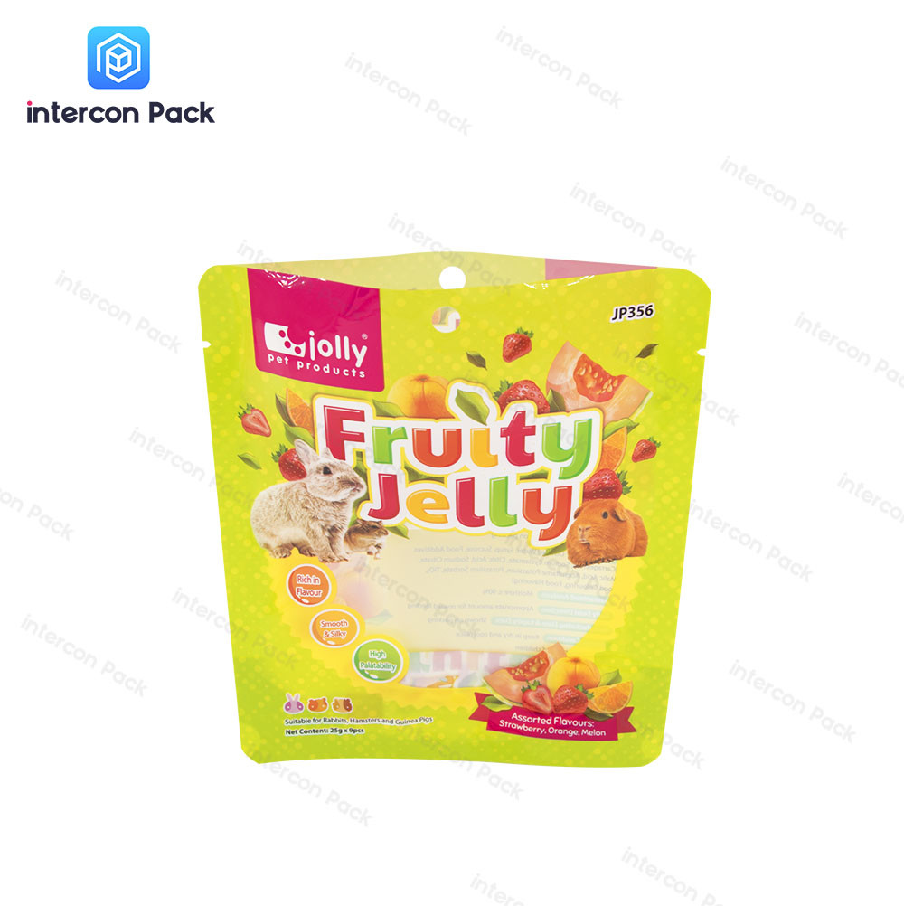Aluminum Foil Plastic Packaging Bag Three Side Seal With Transparent Window