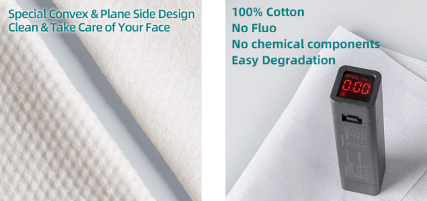 OEM Disosable Dry Baby Wipes Cotton Soft Face Dry Cleansing Wipes
