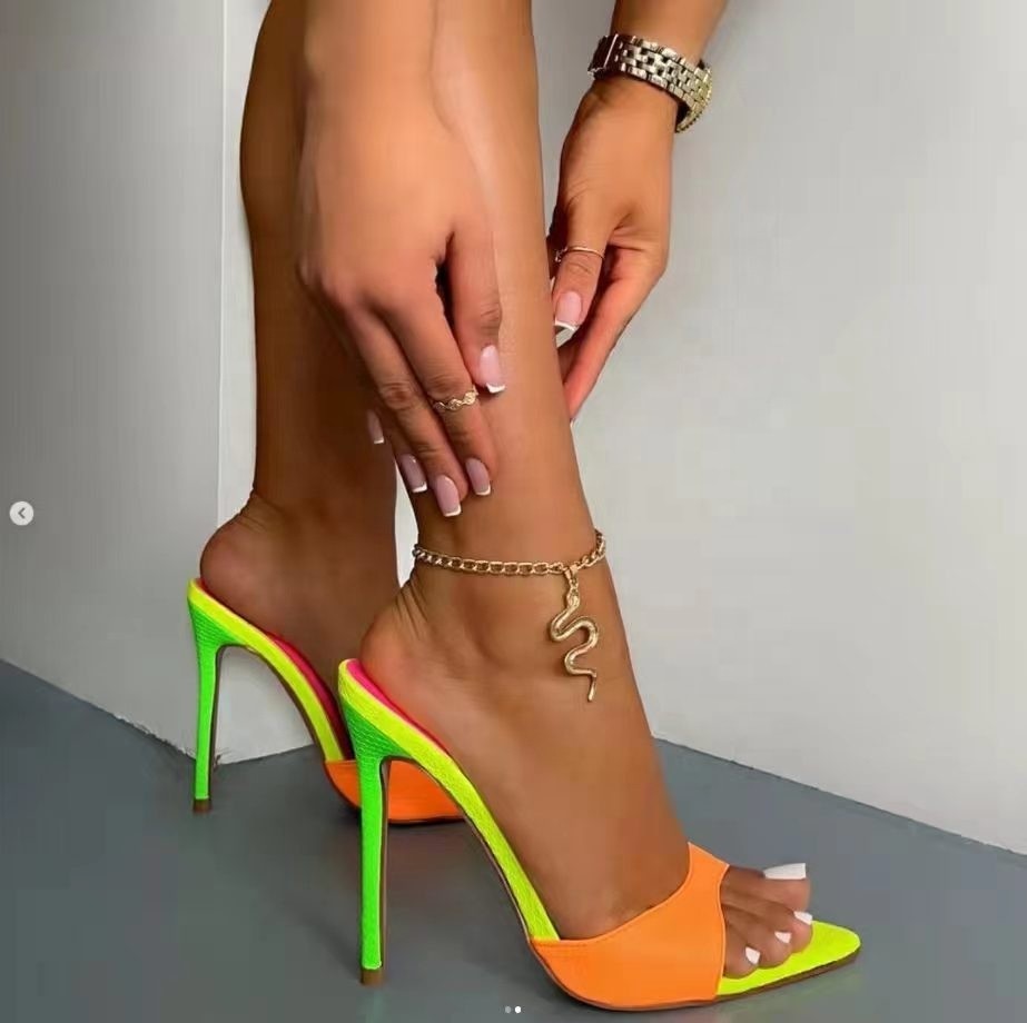 Block Heel Pointed Toe Womens Boots Ankle Height With Synthetic Upper Material