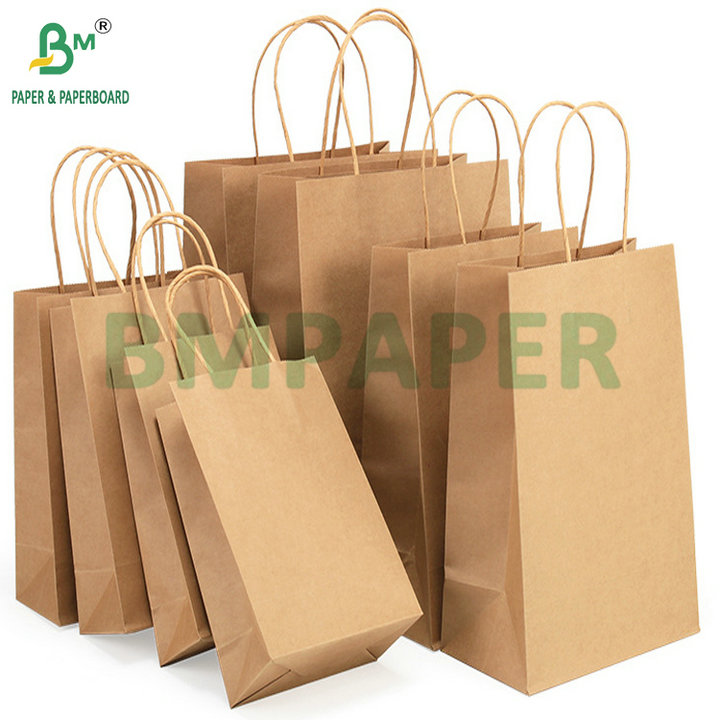 60gsm 70gsm Bulk Brown Kraft Paper For Carrier Bags Large Format Roll