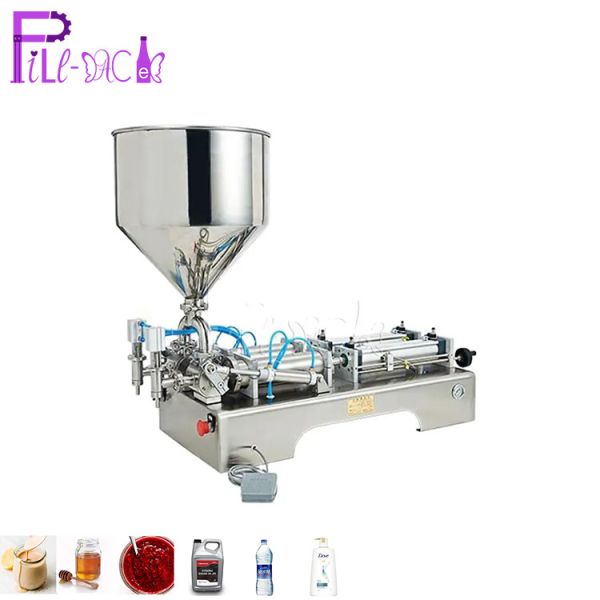 Semi Automatic Pneumatic Piston Filling Machine High Pneumatic Viscosity High