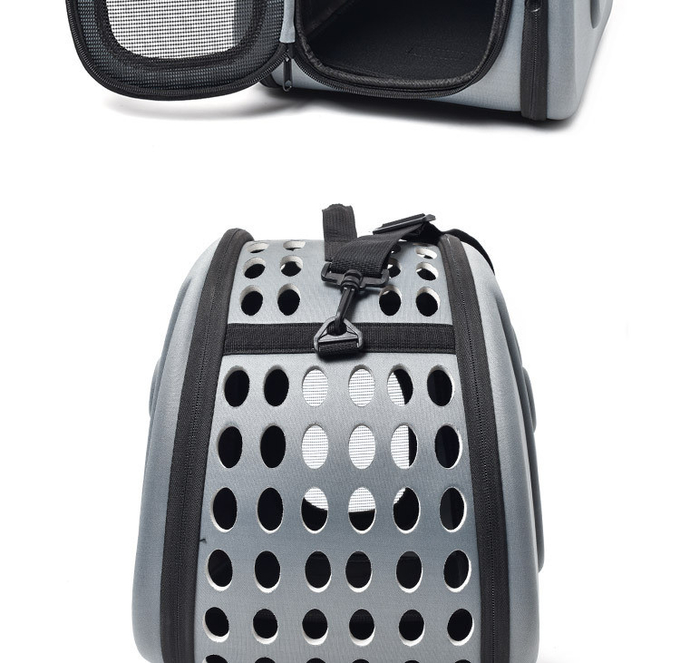 Stylish Cross-Body Breathable Foldable Outdoor Carrying Bag Portable Pet Car Bag
