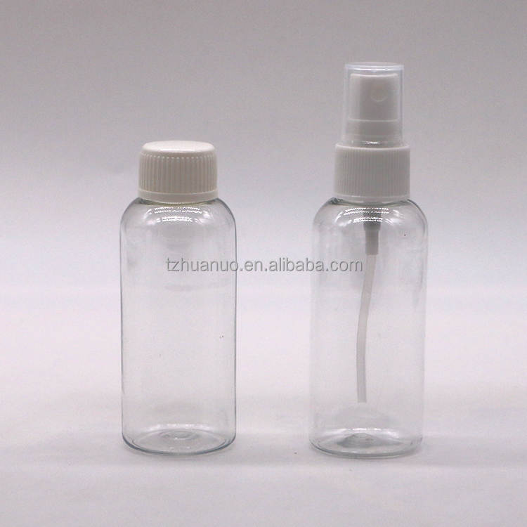 100mL PET Pump Bottle Plastic Spray Bottles for Alcohol Container Surface Handling
