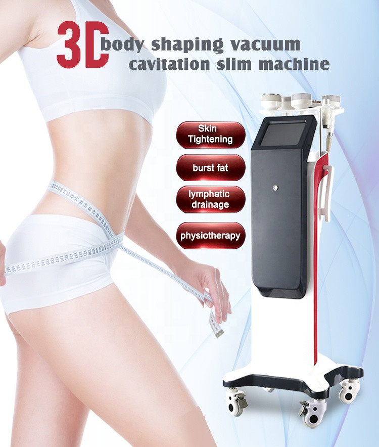Body Shaping Vacuum Cavitation Machine 6 Handles 635nm 6D RF Laser Slimming Device
