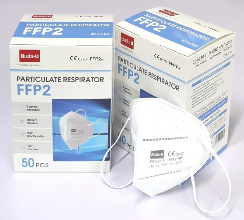 BU-E960 5Ply FFP2 NR Particulate Respirator Mask For Men And Women , Meets PPE Standard