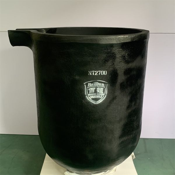 2.21-2.25g/cm3 Large Graphite Crucible Cylindrical Metal Foundry Crucible In Laboratory