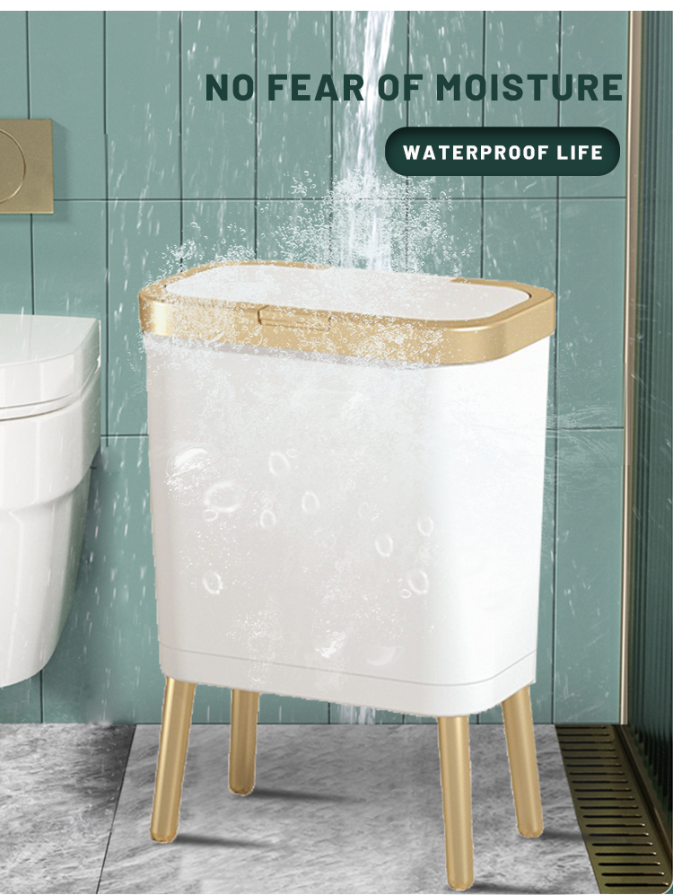 Household Indoor Trash Can With Legs Large Garbage Can With Legs