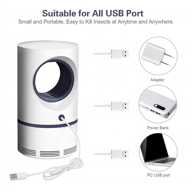 Electronic Mosquito Killer NonChemical USB LED Powered Insect Killer Non-Radiative Mosquito trap for indoor living room