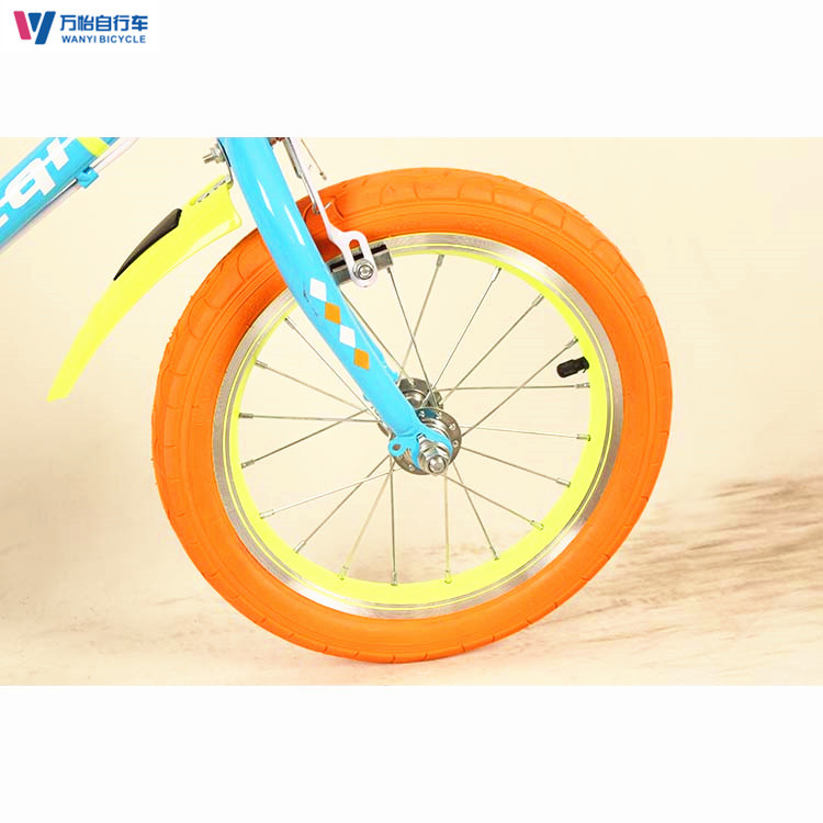 NO Foldable Childrens Training Wheel Bikes Purple 16 Inch Kids Bike OEM