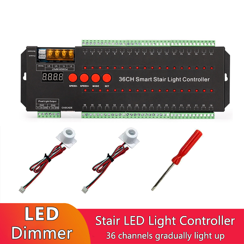 36 Channel Intelligent Pixel LED Stair Controller For LED Light