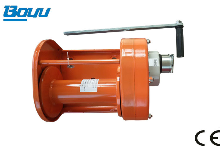 1t 2t 3t Transmission Line Stringing Tools Mini Portable Wire Rope Heavy Duty Hand Winch With Break