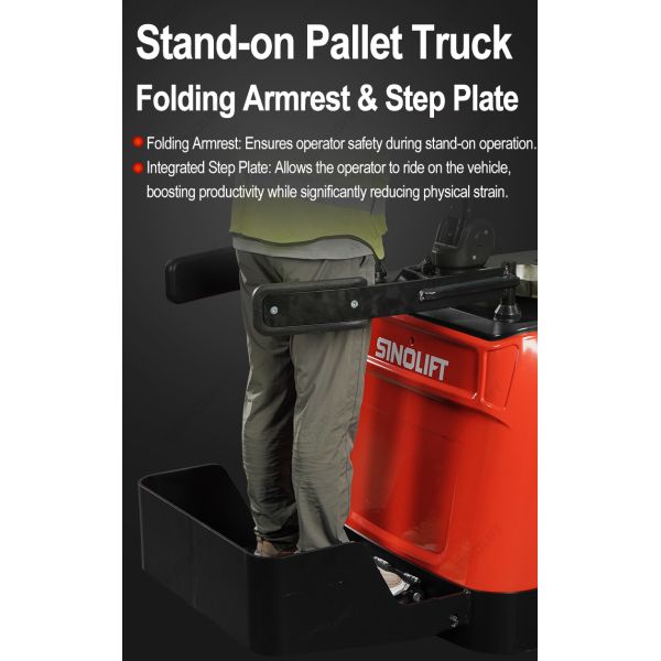 CBD20P CBD25P CBD30P Stand-on Electric Pallet Truck with Lithium-Ion Battery