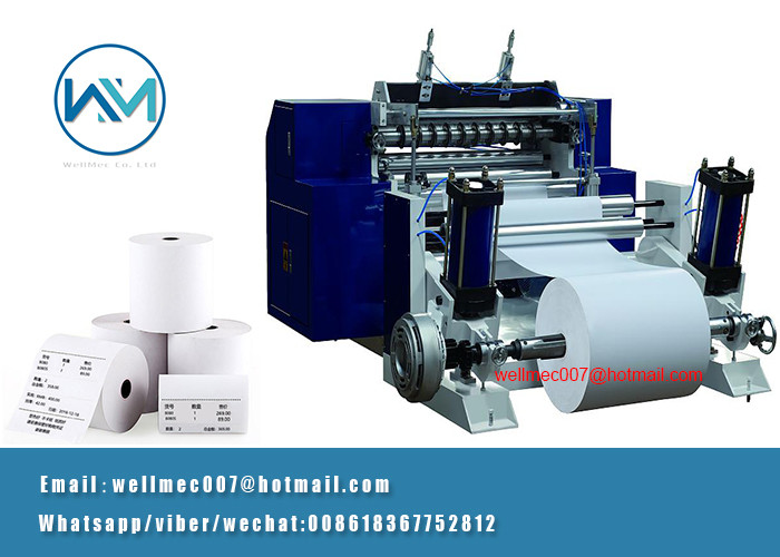 Single layer fax paper/cash register/medical report paper/thermal paper slitting machine