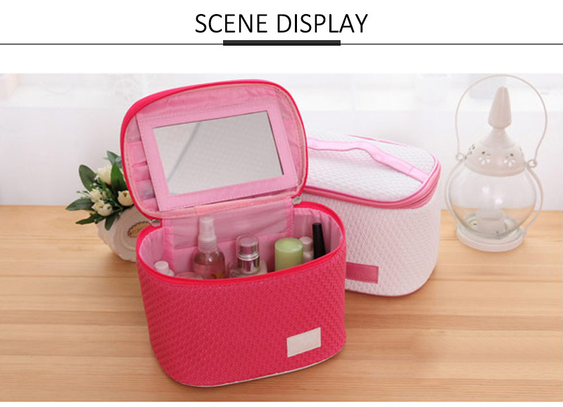 Custom Barrel Makeup Brush Bag Wholesale PU Toiletry Bag Portable For Travel
