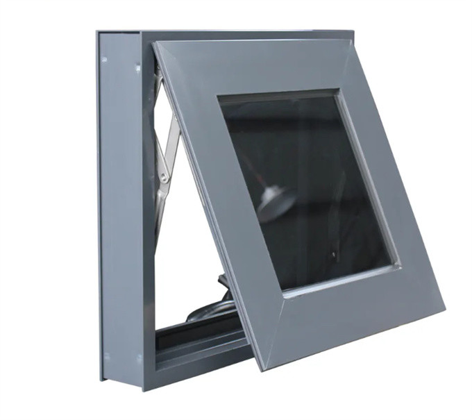 8-Way Seal SKATE Grey And White Aluminium Alloy Awning Windows For End Buildings