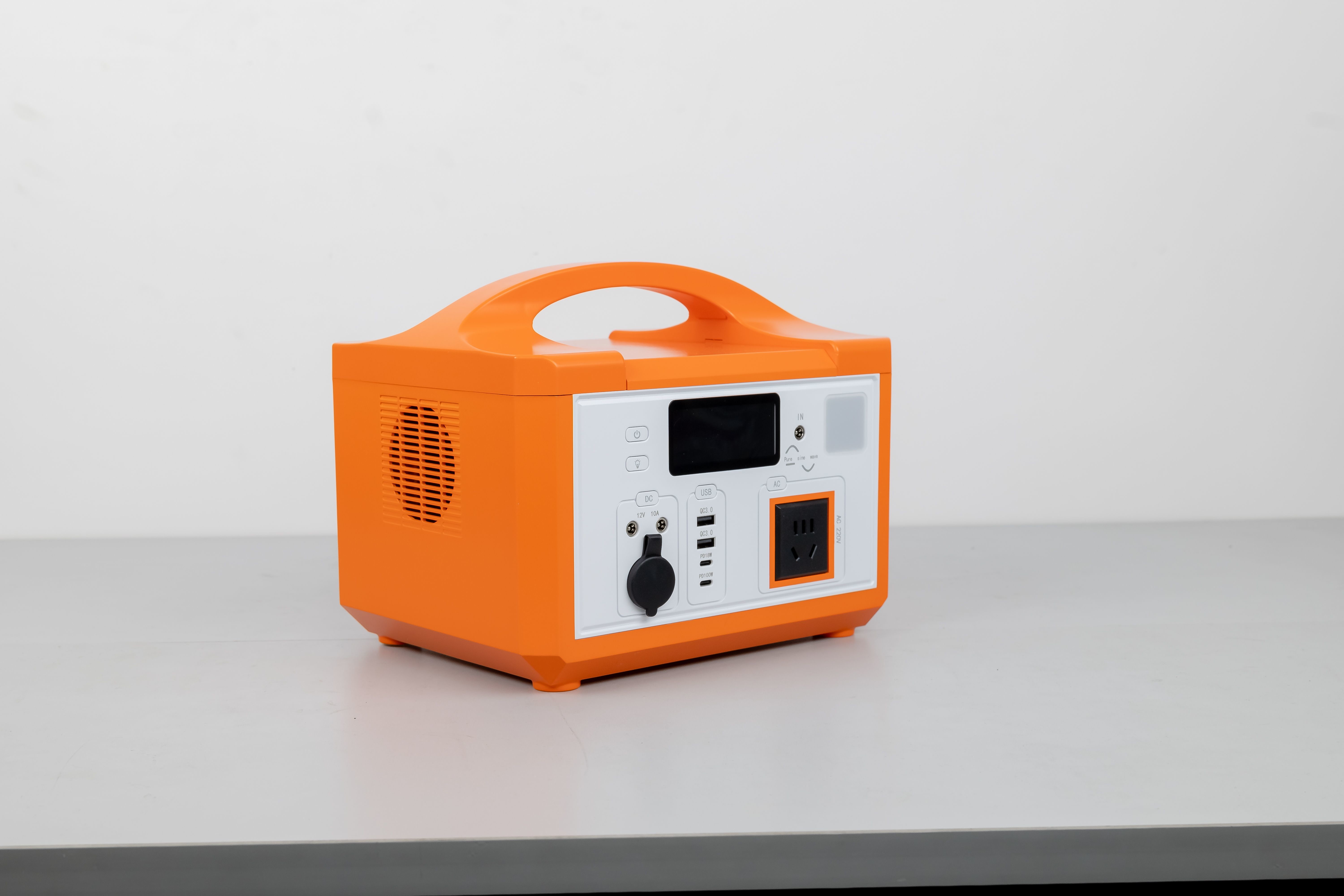 Energy Saving Recharge Cylindrical LifePO4 Battery Portable Power Station With Solar Panel For Off Grid Solar System