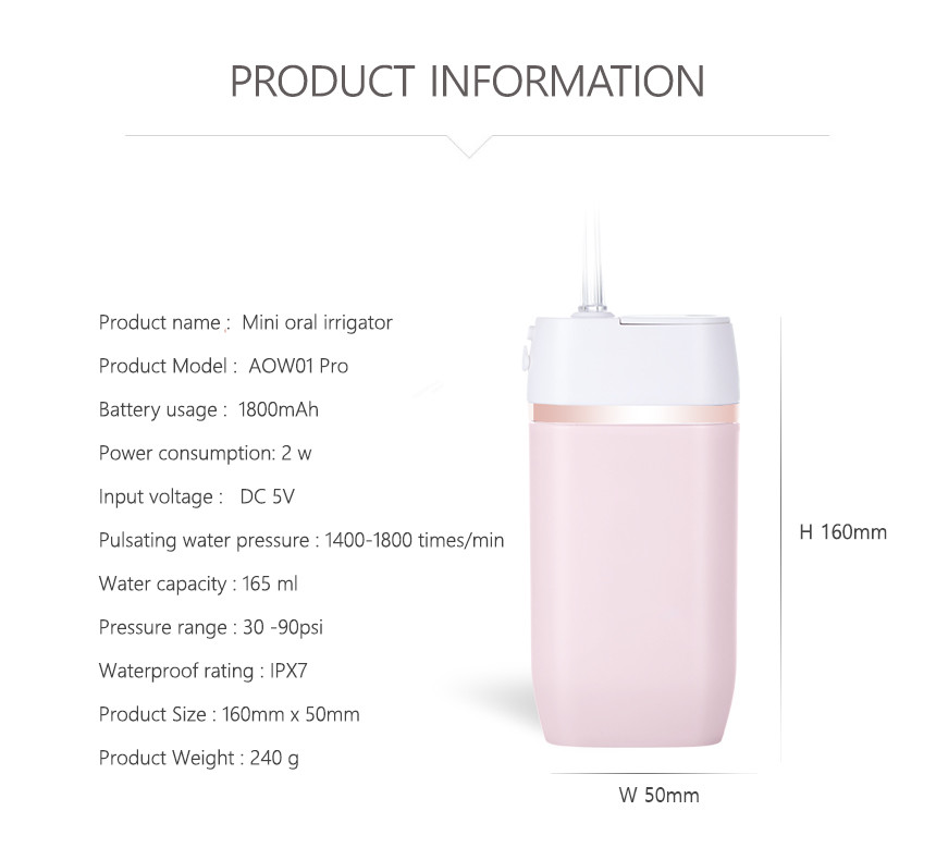USB Mini Portable Water Flosser