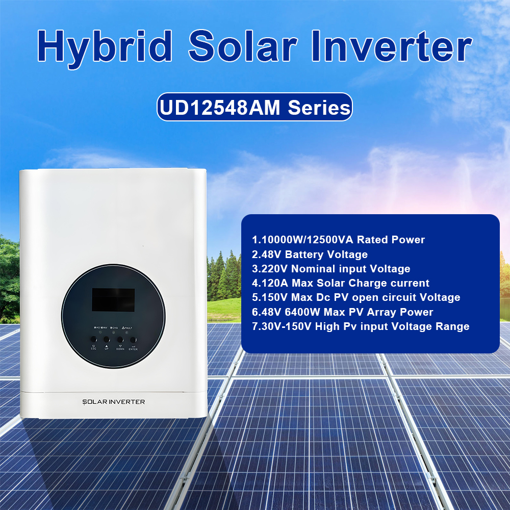 10KW AC to Dc 48V 220V Parallel Function Off Grid Hybrid Solar Power Inverter