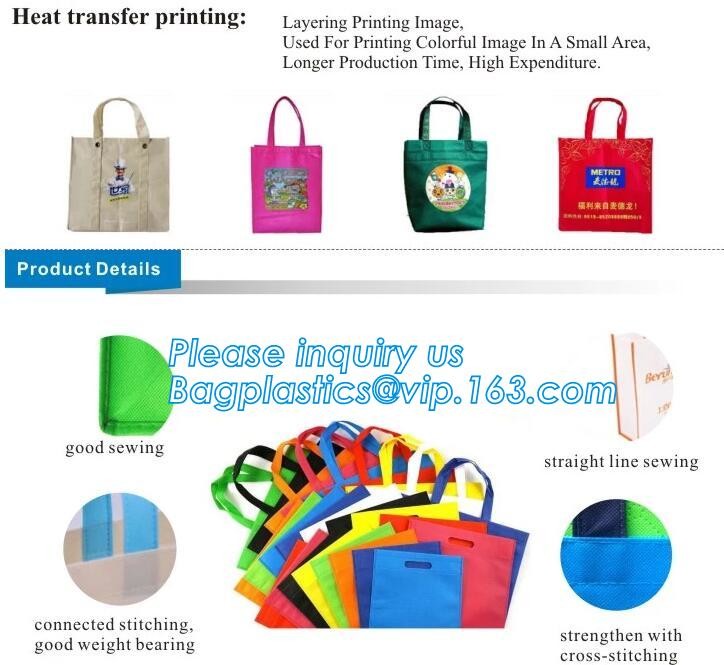 non-woven promotional shopping bag ultrasonic non woven bag, Custom printed tote non woven bag shopping shoulder bag pri