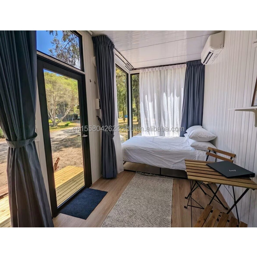 20ft Modern Luxury Prefab House Steel Sandwich Panel Modified Shipping Container for Outdoor Garden Living Alternative