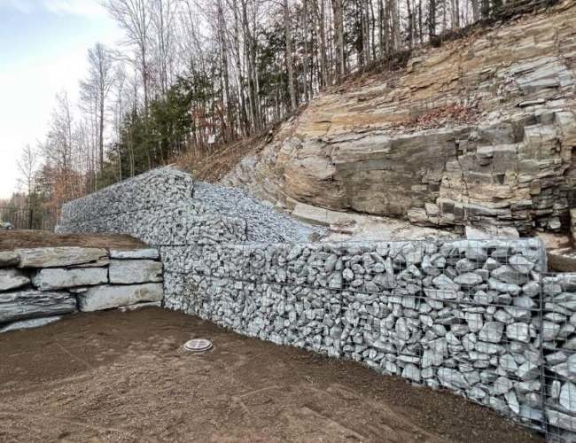 ISO45001 Zn-5 Al Galvanized Welded Wire Mesh Panels For Gabion Retaining Wall