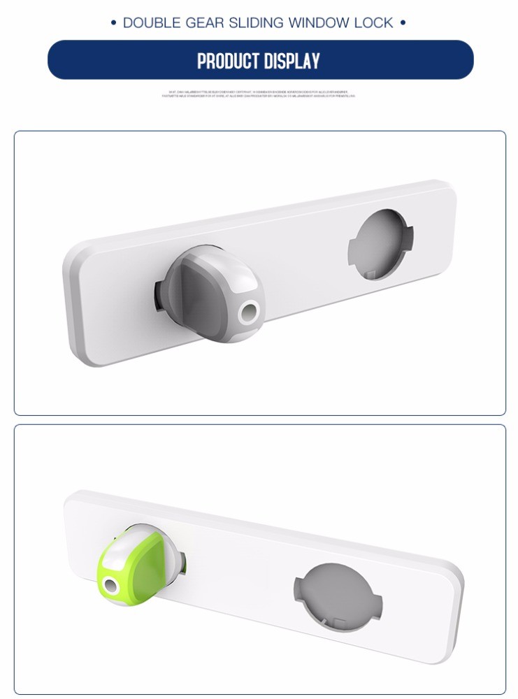 Multi Function Baby Safety Lock Double Door Shift Sliding ROHS Certification