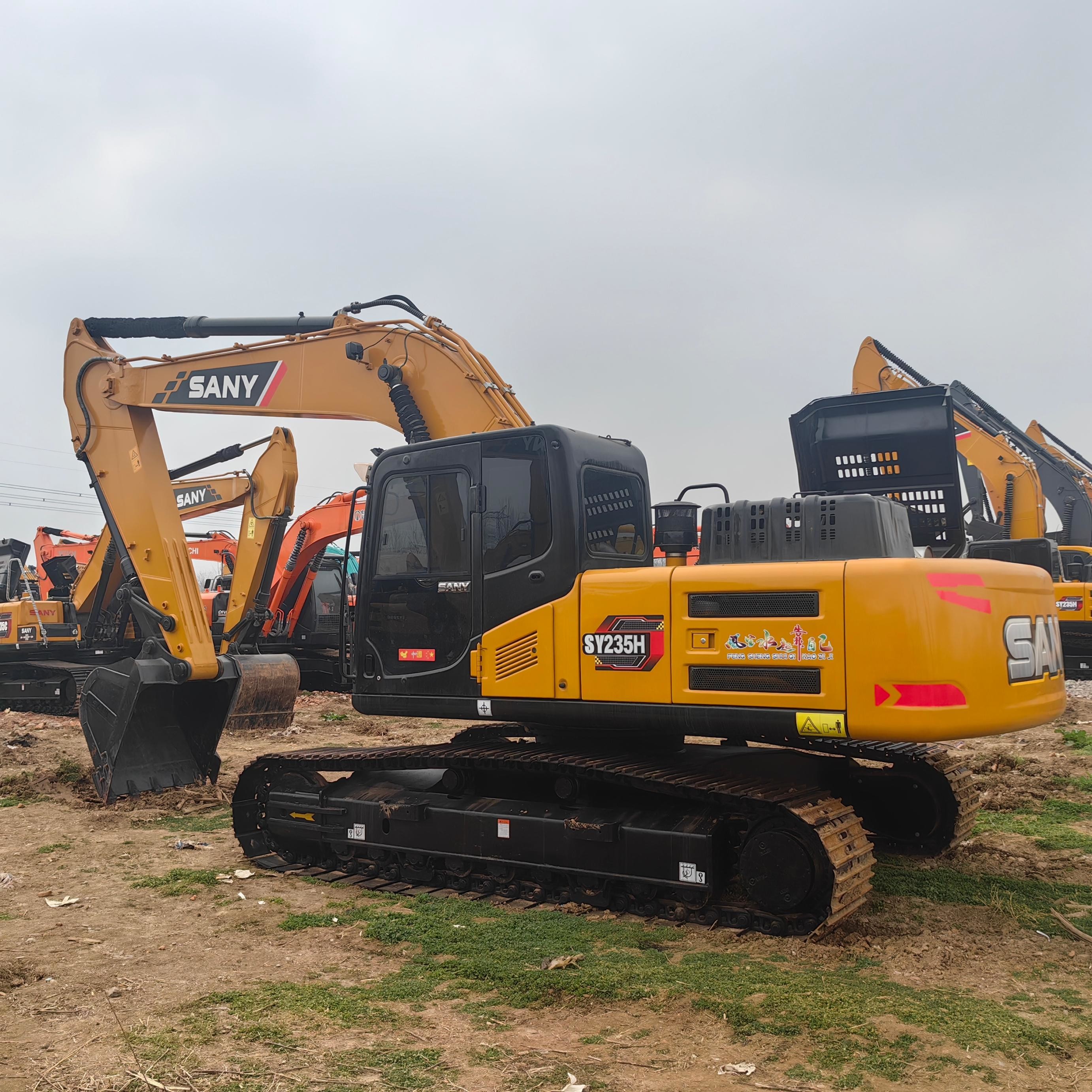 Secondhand 23 Ton Excavators Sany 235H Crawler Used Earth Moving Machine Digger