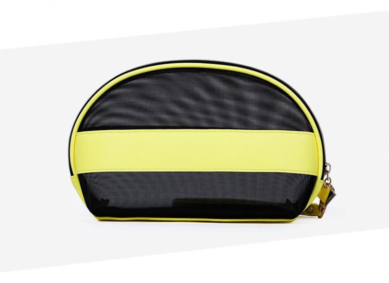 Fashion Standard Size Splicing Design Cosmetic Pouch Bag Eco Friendly