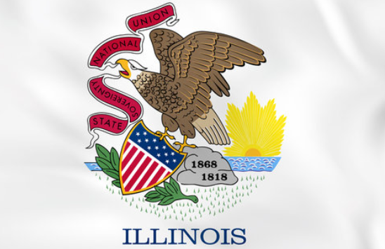 Buy cheap Illinois State Flag Patriotic Enthusiasm Long Serving Life Govemment Building product