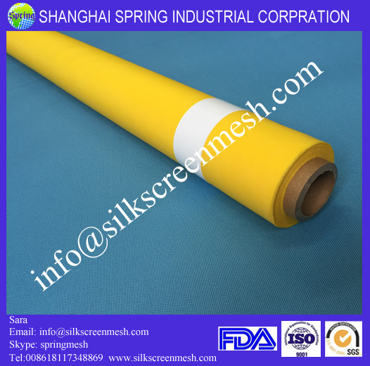 Buy cheap screenprinting mesh 90T white/yellow 100% monofilament polyester mesh product