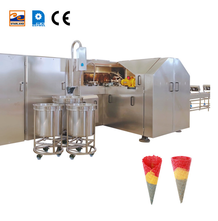 Automatic Ice Cream Cone Production Line Rolled Sugar Cone Machine