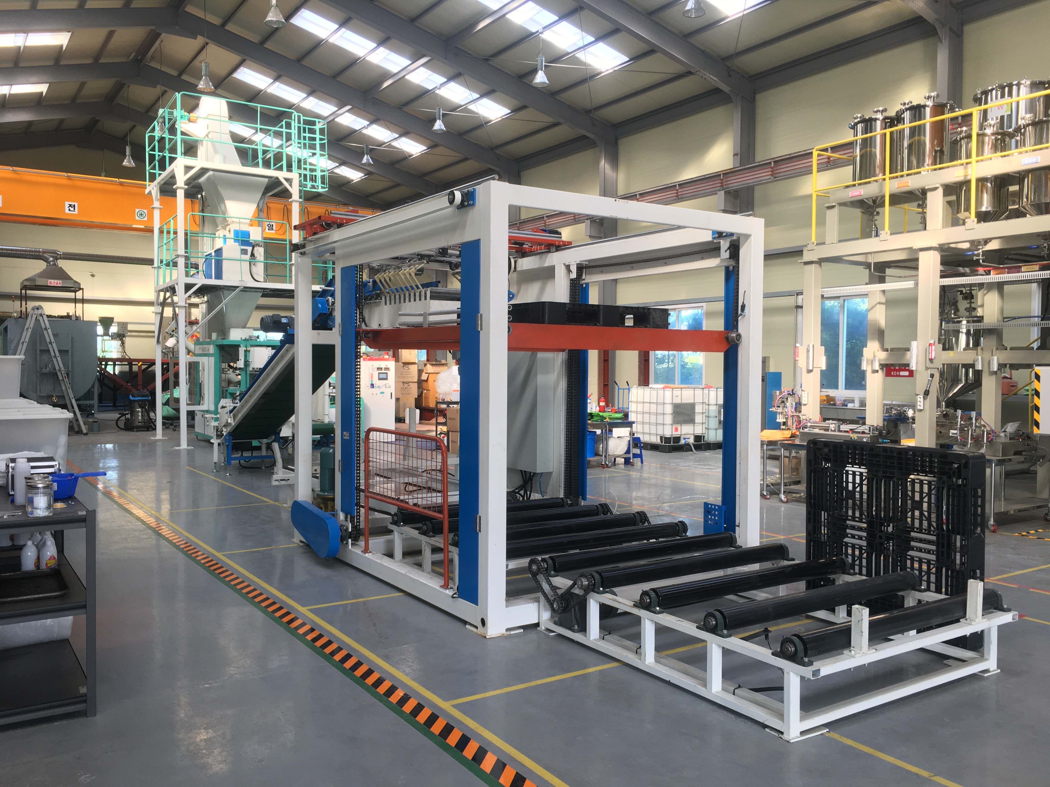 0.5mpa 0.7mpa Air Source Automatic Bag Palletizing Machine 500bags/Hour