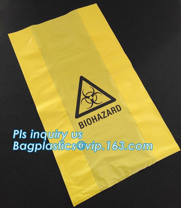 8-10 Gallon Medical Waste Trash Bags Compostable Biohazard Waste Bags Infectious Waste Basure Infecciosa Bags, bagplasti
