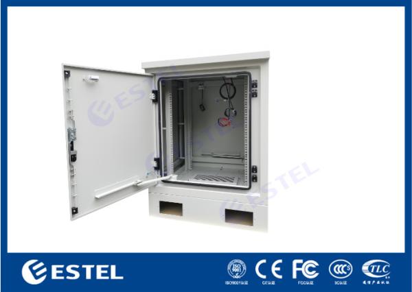 Base Station Telecom Equipment Cabinet Galvanized steel 19'' 17U Outdoor Telecom