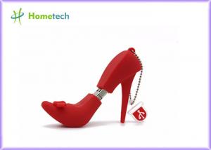 Buy cheap 2.0 High heeled shoes personalised small USB Flash Memory Disk , Fashion 2D 3D shoes Customize PVC 16GB Cartoon USB KEY product