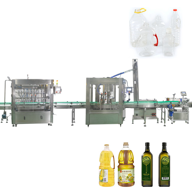 3-head Gear Pump Oil Filling Machine for Sealing Labeling and Packing Production Line
